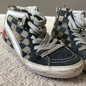 Golden Goose High Tops Checkered with Red Star